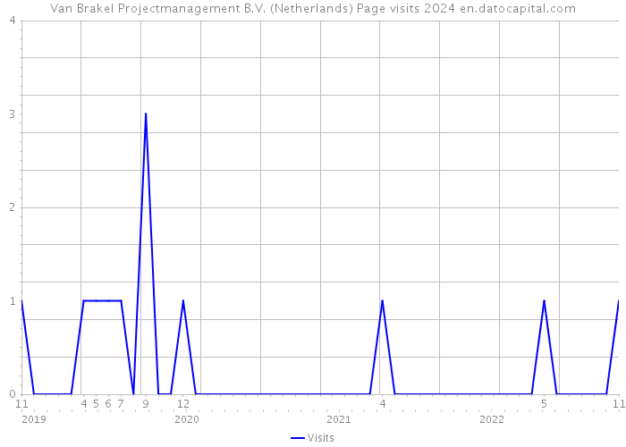 Van Brakel Projectmanagement B.V. (Netherlands) Page visits 2024 