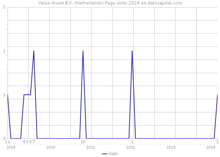 Value Invest B.V. (Netherlands) Page visits 2024 