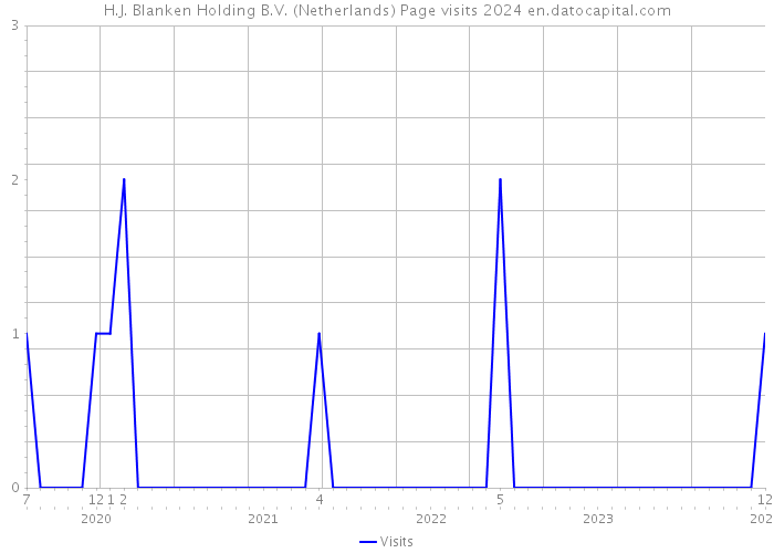H.J. Blanken Holding B.V. (Netherlands) Page visits 2024 