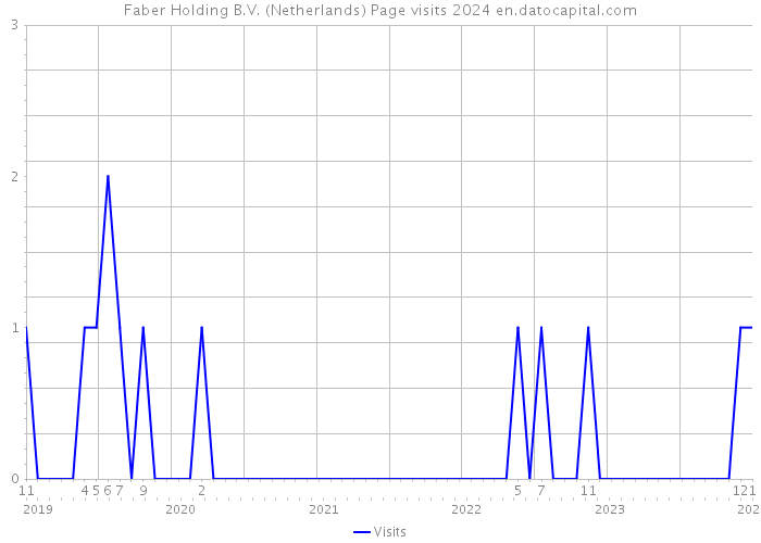 Faber Holding B.V. (Netherlands) Page visits 2024 