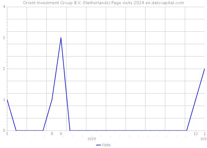 Orient Investment Group B.V. (Netherlands) Page visits 2024 