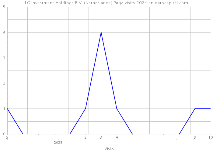 LG Investment Holdings B.V. (Netherlands) Page visits 2024 