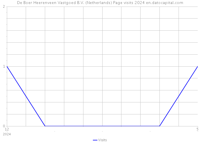 De Boer Heerenveen Vastgoed B.V. (Netherlands) Page visits 2024 