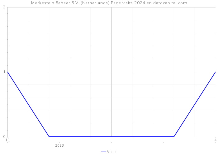 Merkestein Beheer B.V. (Netherlands) Page visits 2024 