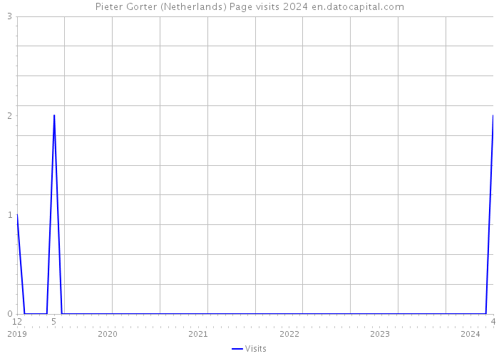 Pieter Gorter (Netherlands) Page visits 2024 