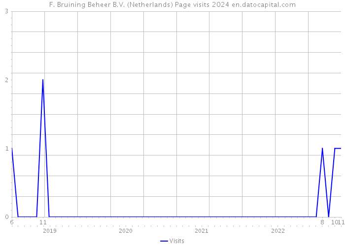 F. Bruining Beheer B.V. (Netherlands) Page visits 2024 