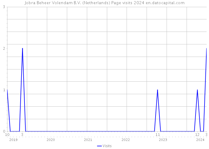 Jobra Beheer Volendam B.V. (Netherlands) Page visits 2024 