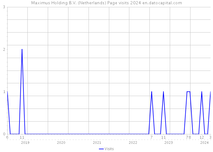 Maximus Holding B.V. (Netherlands) Page visits 2024 