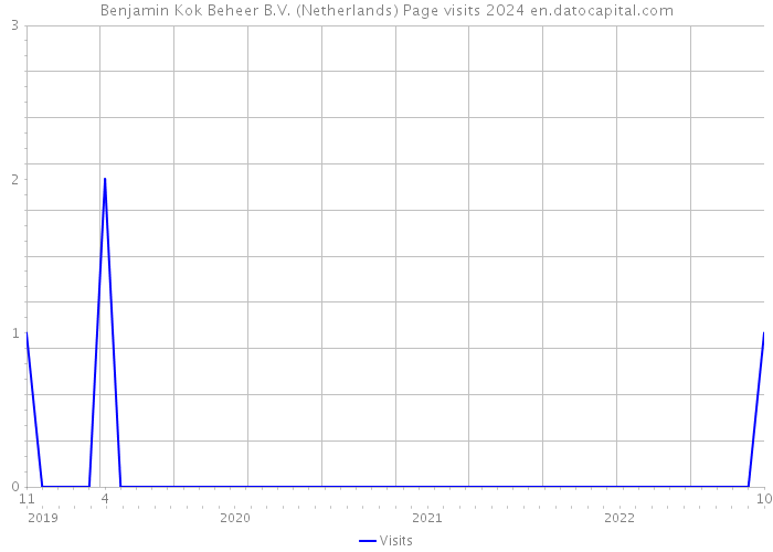 Benjamin Kok Beheer B.V. (Netherlands) Page visits 2024 