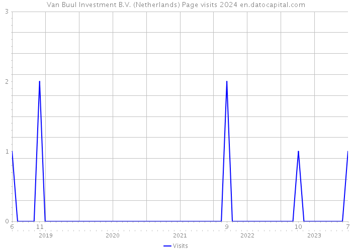 Van Buul Investment B.V. (Netherlands) Page visits 2024 