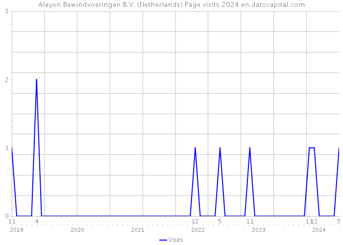 Aleyon Bewindvoeringen B.V. (Netherlands) Page visits 2024 