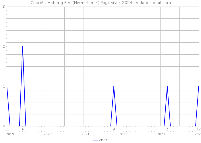 Gabriëls Holding B.V. (Netherlands) Page visits 2024 