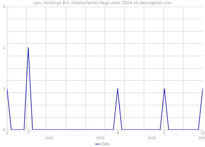 Lynx Holdings B.V. (Netherlands) Page visits 2024 