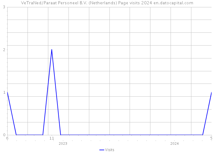 VeTraNed/Paraat Personeel B.V. (Netherlands) Page visits 2024 