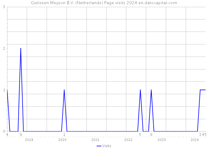 Gielissen Meyson B.V. (Netherlands) Page visits 2024 