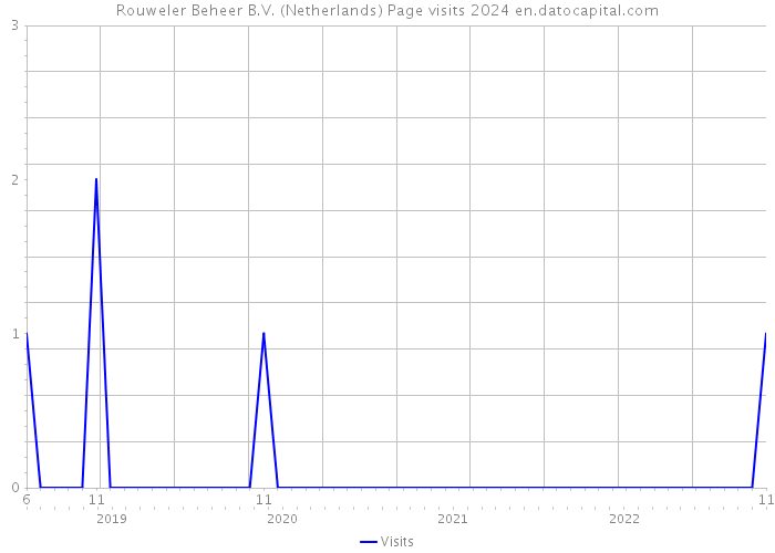 Rouweler Beheer B.V. (Netherlands) Page visits 2024 