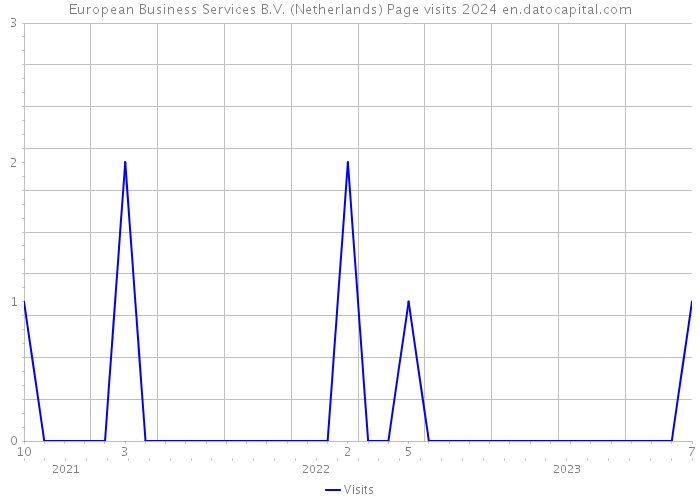 European Business Services B.V. (Netherlands) Page visits 2024 