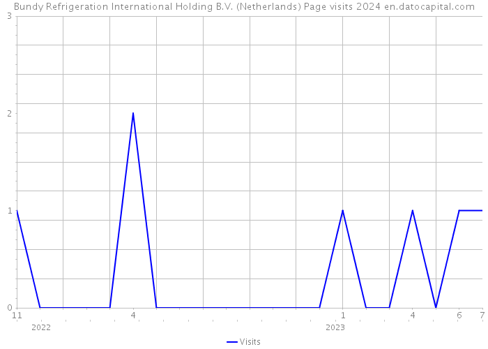 Bundy Refrigeration International Holding B.V. (Netherlands) Page visits 2024 