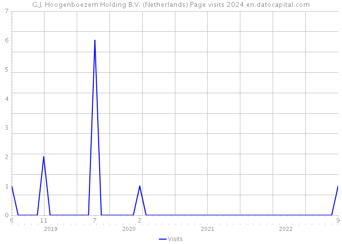 G.J. Hoogenboezem Holding B.V. (Netherlands) Page visits 2024 