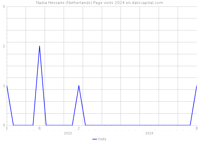 Nadia Hessami (Netherlands) Page visits 2024 