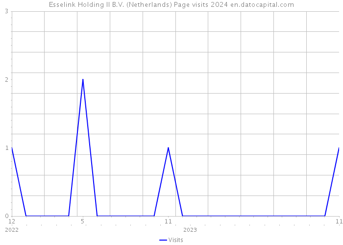 Esselink Holding II B.V. (Netherlands) Page visits 2024 