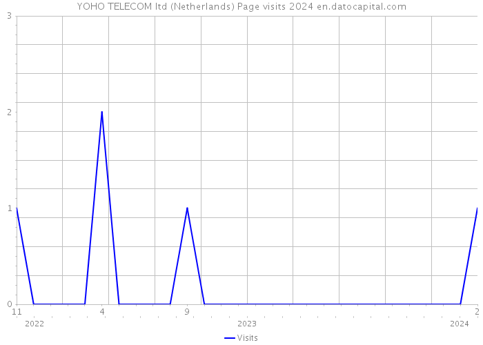 YOHO TELECOM ltd (Netherlands) Page visits 2024 