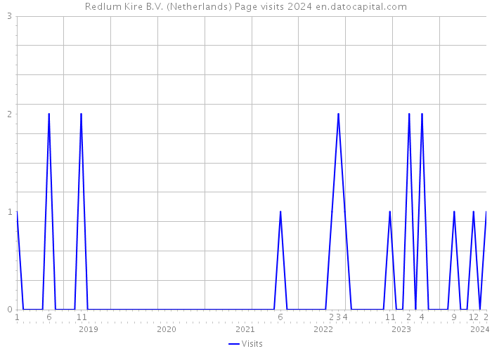 Redlum Kire B.V. (Netherlands) Page visits 2024 