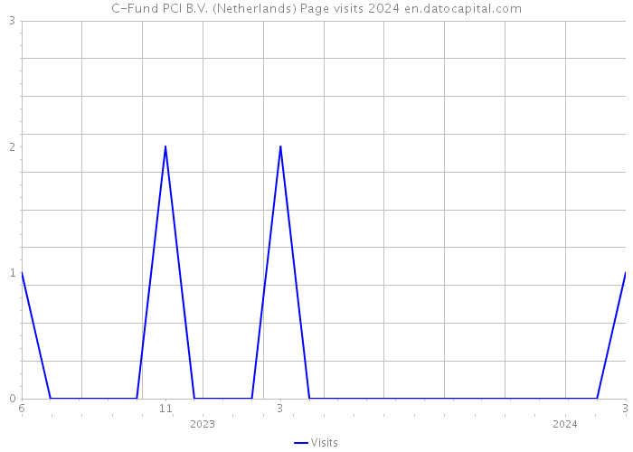 C-Fund PCI B.V. (Netherlands) Page visits 2024 