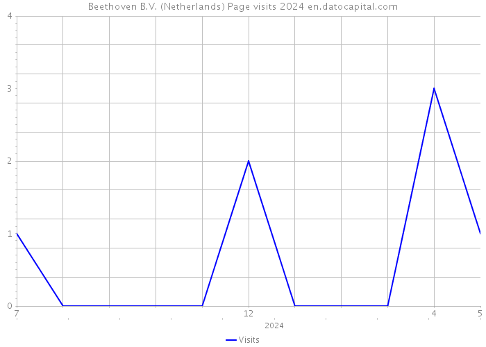 Beethoven B.V. (Netherlands) Page visits 2024 