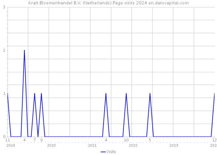 Kralt Bloemenhandel B.V. (Netherlands) Page visits 2024 