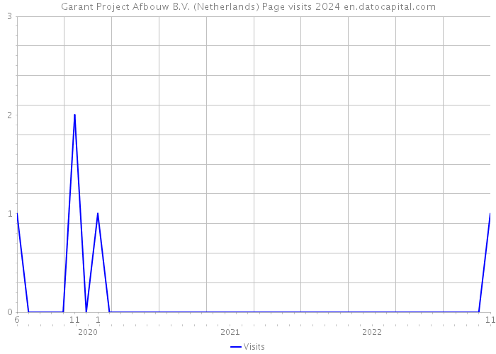 Garant Project Afbouw B.V. (Netherlands) Page visits 2024 