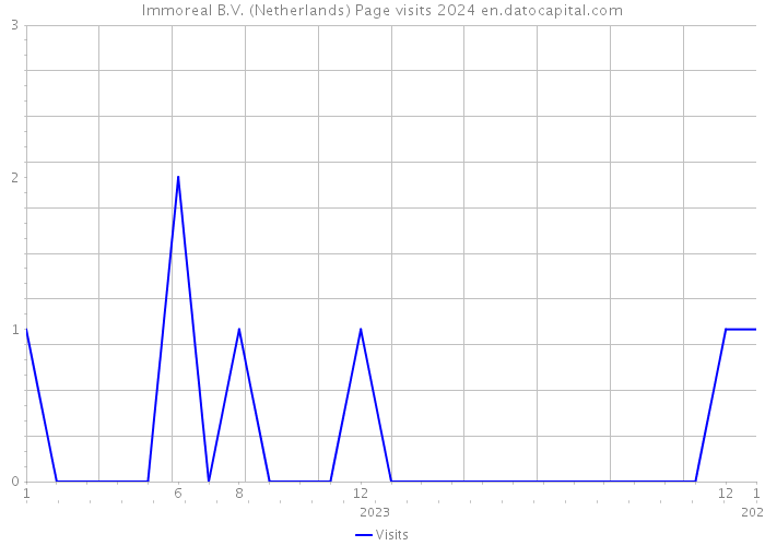 Immoreal B.V. (Netherlands) Page visits 2024 