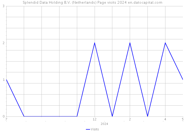 Splendid Data Holding B.V. (Netherlands) Page visits 2024 