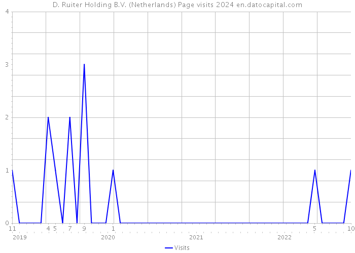 D. Ruiter Holding B.V. (Netherlands) Page visits 2024 