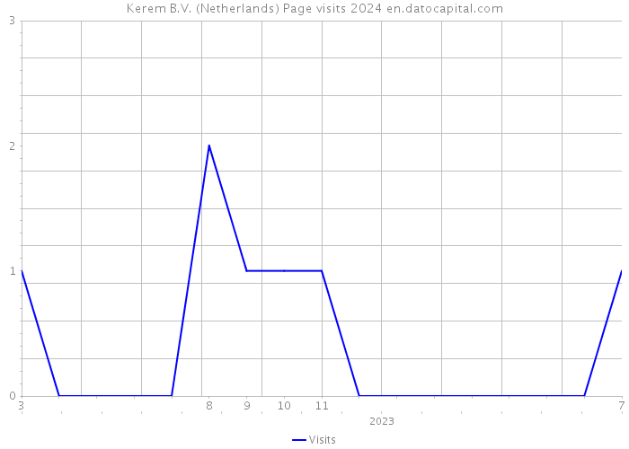 Kerem B.V. (Netherlands) Page visits 2024 