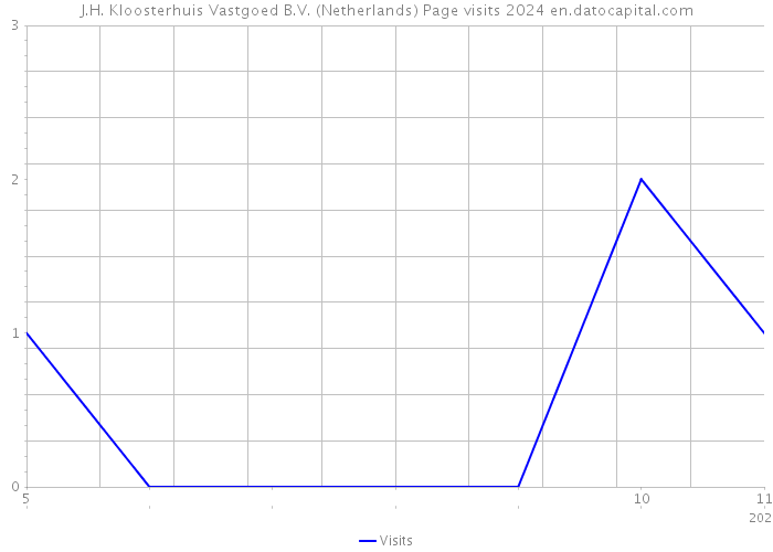 J.H. Kloosterhuis Vastgoed B.V. (Netherlands) Page visits 2024 