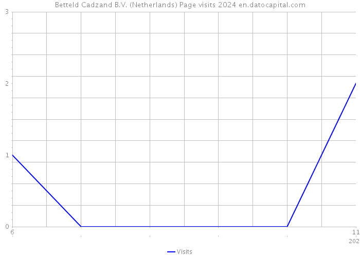Betteld Cadzand B.V. (Netherlands) Page visits 2024 