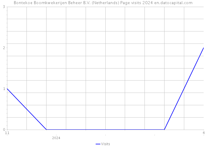 Bontekoe Boomkwekerijen Beheer B.V. (Netherlands) Page visits 2024 