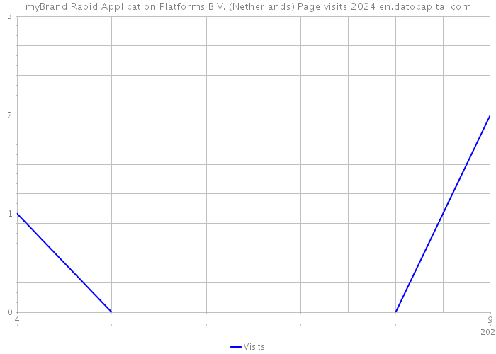 myBrand Rapid Application Platforms B.V. (Netherlands) Page visits 2024 