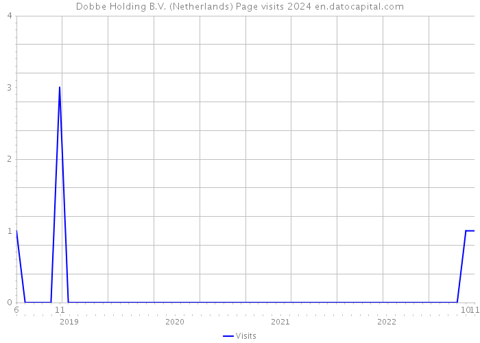 Dobbe Holding B.V. (Netherlands) Page visits 2024 
