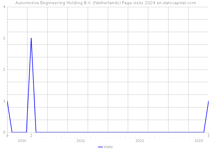 Automotive Engineering Holding B.V. (Netherlands) Page visits 2024 