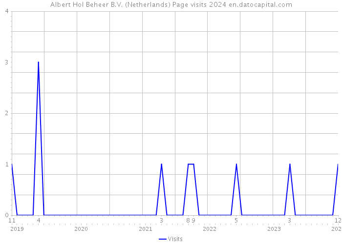 Albert Hol Beheer B.V. (Netherlands) Page visits 2024 