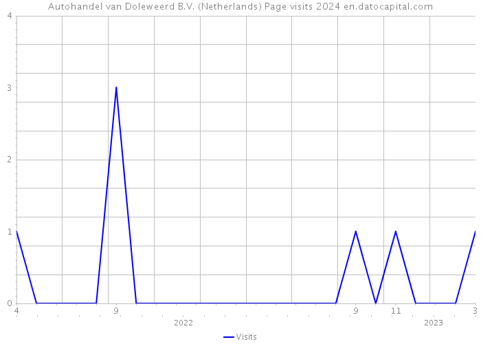 Autohandel van Doleweerd B.V. (Netherlands) Page visits 2024 