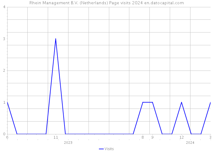 Rhein Management B.V. (Netherlands) Page visits 2024 