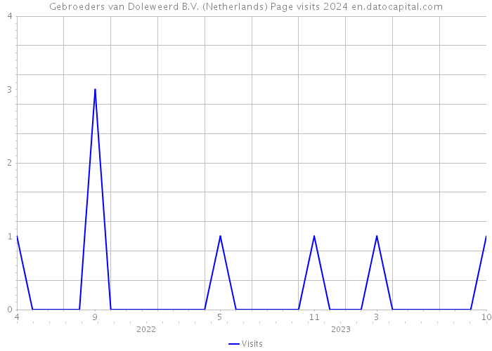 Gebroeders van Doleweerd B.V. (Netherlands) Page visits 2024 