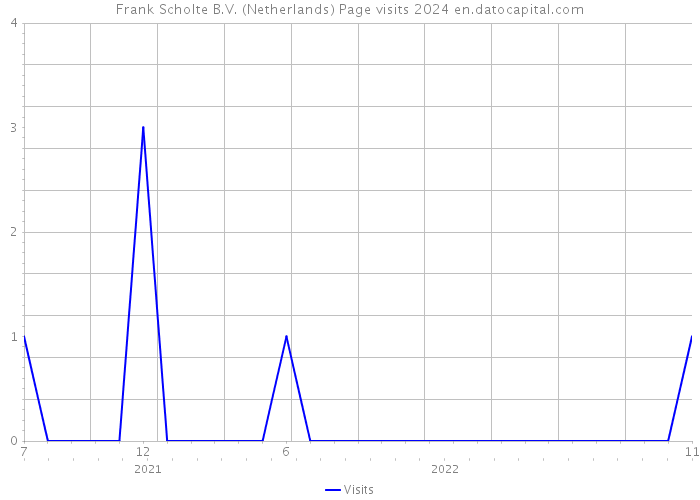 Frank Scholte B.V. (Netherlands) Page visits 2024 