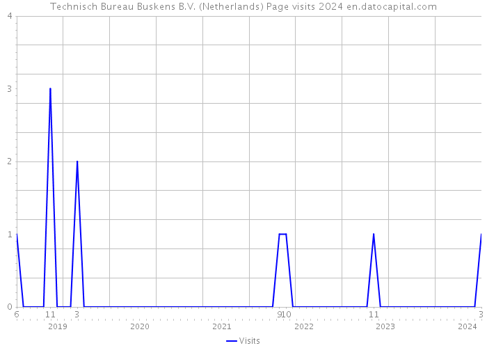 Technisch Bureau Buskens B.V. (Netherlands) Page visits 2024 