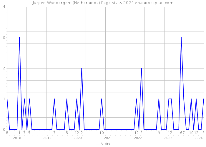 Jurgen Wondergem (Netherlands) Page visits 2024 