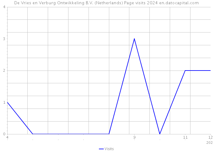 De Vries en Verburg Ontwikkeling B.V. (Netherlands) Page visits 2024 