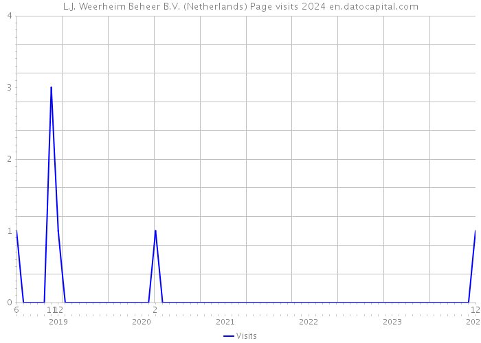 L.J. Weerheim Beheer B.V. (Netherlands) Page visits 2024 